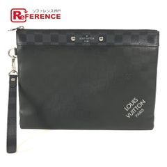 ルイヴィトン　LOUISVUITTON グレー レザー パソコンバッグ　ビジネス お洒落メンズへ】Louis Vuitton ビジネスバッグ PCバッグ (Louis