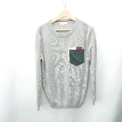 ◇ ⊇ THE SHOP TK ザ ショップ ティーケー 長袖 ニット セーター サイズL グレー メンズ E  【1409100046533】