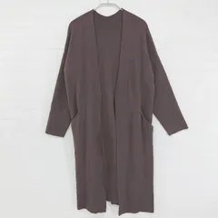 ◇ Simplicite シンプリシテェ ニット シンプル 長袖 ガウン カーディガン ブラウン系 レディース E  【1305160013235】