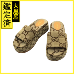 グッチ マキシGGプラットフォームスライドサンダル 623212 【200】