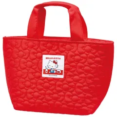 新品 ハローキティ サンリオ 大きめ 弁当箱入れ お弁当バッグ 可愛い 30×マチ12×高さ18cm KKLB2-A ランチバッグ 保温 保冷 キルティング生地 スケーター(Skater)