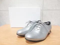 YOSUKE ヨースケ 本革レースアップシューズ 5510156 パンプス 無地 シルバー 22.5cm