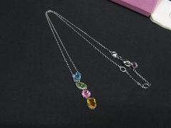 未使用級✨現行 スワロフスキー Gema ネックレス マルチカラー 箱無