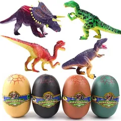[送料込]タイプＦ heizi 4Dパズル ザウルス DX 恐竜 たまご 4個セット ジュラ紀 発掘 卵 立体 パズル 組み立て フィギュア おもちゃ 全24種類 (タイプＦ)
