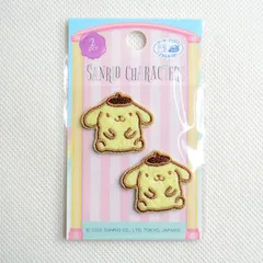 ワッペン アイロン ブランド アップリケ サンリオ ポムポムプリン SCW480-SCW51 ガチャガチャ レトロ