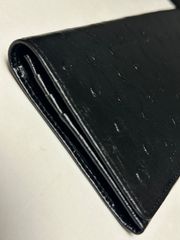 2000年代初期Denver本革二つ折りロングウォレットBLACKオールド美品