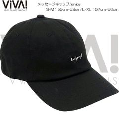 VIVA! ISLAND ビバアイランド MESSAGE CAP enjoy BK メッセージキャップ アウトドア タウン カジュアル UV対策 ブラック V-231431