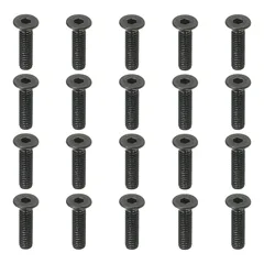 新品 PATIKIL 六角穴付きボルト ソケットキャップねじ M2.5 x 10 mm フラットヘッドソケットキャップボルト 50個パック フラットカウンターシンクボルト ミディアムカーボンスチール ヘックスソケットドライブマシンスクリュー フルスレッド 黒オ