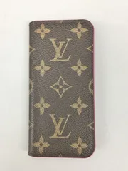 ルイヴィトン LOUISVUITTON スマホカバー モノグラム フォリオ M61906 手帳型 イニシャル入り ピンク iPhone7/8/SE第2世代用 2510LS167