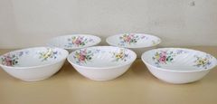 ロイヤルドルトン　アルカディア　フルーツボウル　食器　ボウル　5客セット　キッチン　花柄　5個　Royal Doulton
