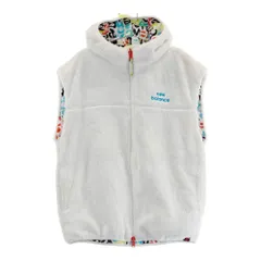 サイズ：2 NEW BALANCE GOLF ニューバランス  フード付 リバーシブル 中綿ベスト 総柄 ホワイト系 [240101457525] ゴルフウェア レディース ストスト