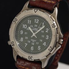 Timex サファリ 腕時計 シルバー ブラック ゴールド グリーン - メルカリ