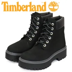Timberland (ティンバーランド) A5RH5 HRTG PLTFRM 6IN WP 6インチプレミアムウォータープルーフ プラットフォーム ブーツ レディース Black TB473 US7-約24.0cm