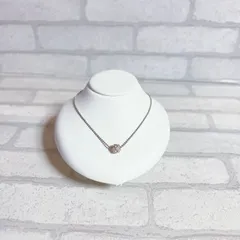 ネックレス　シルバー　silver　ELLE　丸　ラウンド　ビジュー　アンティーク　ヴィンテージ　EL-0608