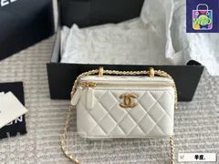 【今日特価】Chanel シャネル ダブルボールボックスバッグ ギフトボックス付属 ストラップ長可調節