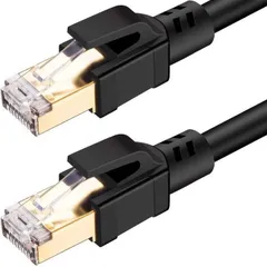 【送料無料】★新品未使用★ 　ANNNWZZD CAT8 LANケーブル、カテゴリー8ケーブル40Gbps 2000MHz 超高速インターネットケーブル、SFTP RJ45 イーサネットケーブル (3M)　IZML