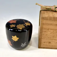 黒漆　角盆　木製漆器　本堅地　木箱付き　昭和中期　アンティーク 昭和レトロ 正角木目盆 黒天朱 菓子盆 トレイ 木製漆器 伝統工芸