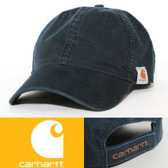 ローキャップ 帽子 カーハート Carhartt 103938 Cotton Canvas ネイビー 6NUYN USA ワークウェアブランド