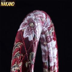 トラック用 ハンドルカバー S 36~37cm/2HS45~46cm シングルダイヤキルト 桜 レッド ビニール付き