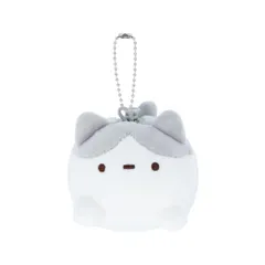 ずんどうネコ マスコット ぬいぐるみキーホルダー ハチワレ サンスター文具 プレゼント かわいい グッズ 