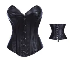 ★売れ筋★黒 レザー風 ボンテージ コルセット コスプレ衣装 8101  内容：コルセットMサイズ丈：3 おすすめ おしゃれ　人気 上品 8101