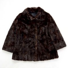 SAGA MINK サガミンク ダークミンク コート リアルファー 本毛皮 11