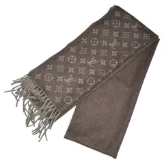 LOUIS VUITTON(ルイヴィトン) Echarpe Monogram Gradient Scarf エシャルプ モノグラム グラディエント マフラー M70258 ブラウン FF4212 2023年購入品 カシミア50％ ウール50％