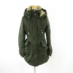 ザラ ZARA モッズコート ミリタリー 長袖 中綿 カーキ 緑 S *A701