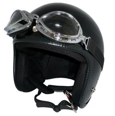 新品！ ZK-300 スモールジェット 内装着脱式で外して洗える【ブラック】装飾用ビンテージゴーグル付きSG公認 公道走行可 全排気量対応 社外シールド装着可能！フリーサイズ(57～60㎝) 