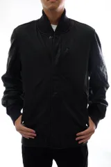 ナイキ NSW 名作 デストロイヤージャケット 袖革スタジャン 黒x黒 中古・古着通販】NIKE (ナイキ) デストロイヤージャケット