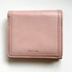新品 ポールスミス デイジー 花柄エンボスレザー 二つ折りがま口財布