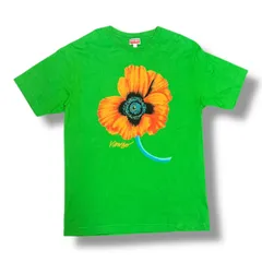 中古】KENZO FD55TS4094SG BOKE FLOWER 半袖Tシャツ グリーン