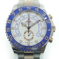 ROLEX ロレックス ヨットマスター2 116681 SS/PG 自動巻き 白文字盤 Y02641