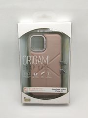 (D026)ORIGAMI iphone12/12Pro用ケース/ピンク