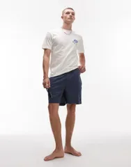 【送料無料】 ルーカ メンズ ハーフパンツ・ショーツ ボトムス RVCA Escape elastic waist shorts in navy Navy