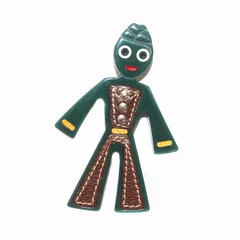 プラダ PRADA ブローチ ロボット 緑 グリーン 茶 ブラウン /YI11 ■OH ■OFのサムネイル