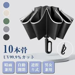 新品 自動開閉 折り畳み傘 男女兼用 軽量ポータブル 日傘&雨傘両用 UV遮断 ビジネス対応 逆折り構造 収納ケース付 通勤用 梅雨シーズン向け kkk