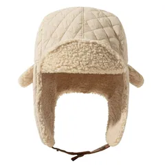 【在庫処分】自転車 アウトドア 飛行帽 裏起毛 登山 無地 耳あて付き 短いつば チェッカー 通学 フライトハット 防雪性 暴風 男女兼用 防風 暖かい 冬 パイロットキャップ 保温帽子 メンズ フライトキャップ [Clape]