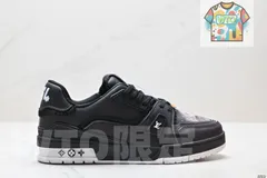 LV Louis VuittonLV ルイ・ヴィトン Trainer Sneaker Low カジュアルスポーツカルチャー バーサタイル スニーカー-WTO輸入1-YMF15