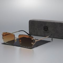 【訳あり】HOUSE OF WOO リムレスサングラス リムレスアイウェア Gem N2