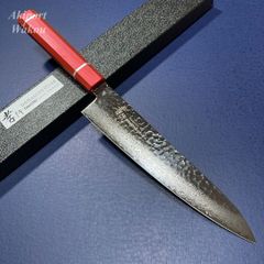 関の刃物 牛刀 240mm 三昧 クラシック プロ ダマスカス 紅蓮 包丁 両刃 関の刃物 牛刀 240mm 三昧 クラシック プロ ダマスカス 紅蓮 包丁 両刃
