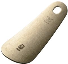 田辺金具 靴ベラ 革付き 真鍮ダメージ仕様 5083