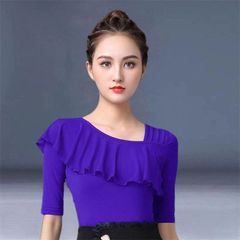 新品未使用】社交ダンス トップス 練習着 Mサイズ ネイビー - メルカリ