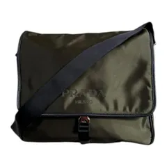 プラダ メッセンジャーバッグ ショルダーバッグ ナイロン 2VD166 グリーン メンズ  PRADA  中古 プラダ