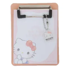 【メール便】ハローキティ メモ帳 チャーム付きバインダーメモ サンリオ カミオジャパン 新学期準備文具 キャラクター グッズ 