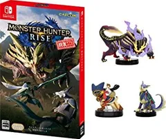 【中古】モンスターハンターライズ 狩友ダブルパック -Switch+【モンスターハンターライズ amiibo3種セット】マガイマガド+オトモアイルー+オトモガルク