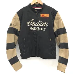 インディアンモーターサイクル　ライダースジャケット　ナイロン　Lサイズ　ベージュ Indian - インディアン モーターサイクル アウター Lサイズ
