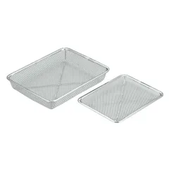 TSステンレス　ピシャット角深ザル　12枚取用 31007　(6.5メッシュ)