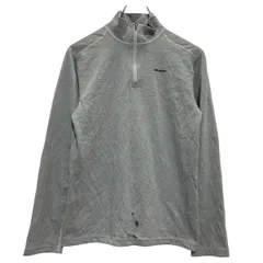patagonia ハーフジップ 長袖Tシャツ キッズ L 140～ グレー パタゴニア ロンT ロングTシャツ 古着卸 アメリカ仕入 a703-5418