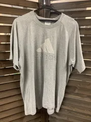 USA ビンテージ tシャツ レア 古着 adidas ライトグレー サイズL